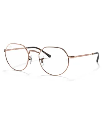 Ray-Ban Unisex Jack Optics Eyeglasses, RB6465 49