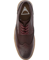 Vance Co. Men's Warrick Tru Comfort Foam Wingtip Lace-Up Derby Dress Shoes