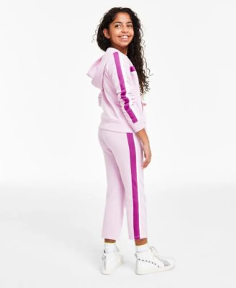 Id Ideology Big Girls Colorblocked Fleece Hoodie Fleece Sweatpants Separates Created For Macys