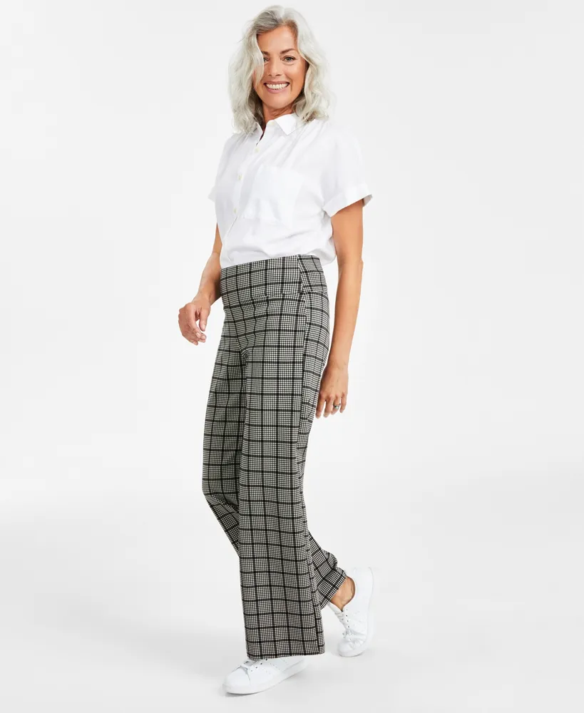 Style & Co Women's Ponte-Knit Wide Leg Pants, Created for Macy's