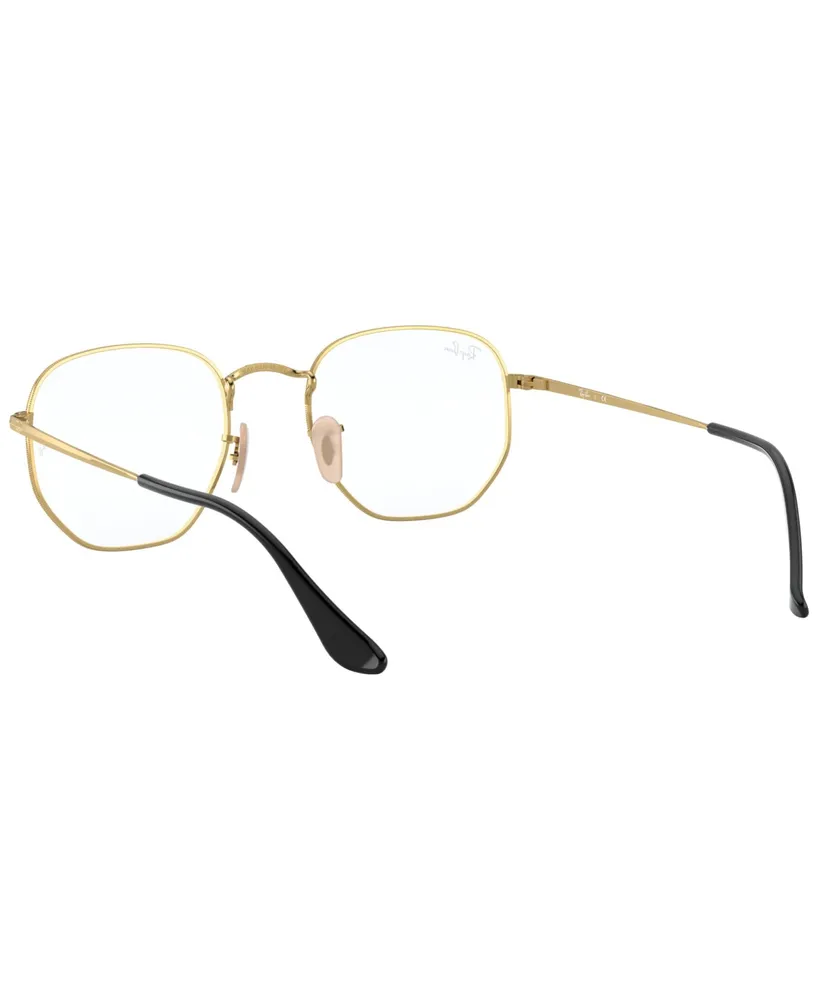 Ray-Ban Unisex Hexagonal Optics Eyeglasses, RB6448F 56