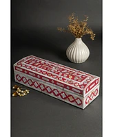 Gauri Kohli Jodhpur Mother of Pearl Decorative Jewelry Box, Small