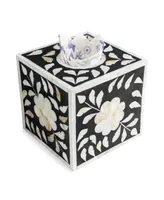 Jodhpur Mother of Pearl Tissue Box Cover, Small