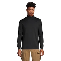 Lands' End Men's Super Soft Supima Mock Turtleneck T-Shirt