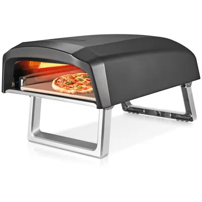 Commercial Chef Outdoor Gas Pizza Oven with Dual L-Shaped Burner