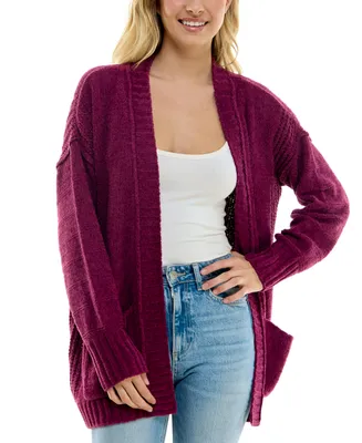 Hooked Up by IOT Juniors' Cotton Duster Cardigan - Macy's