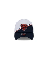 Men's New Era White, Navy Chicago Bears 2023 Nfl Sideline 39THIRTY Flex Hat