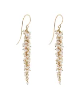 Delicate Gold Pearl Drops Earrings