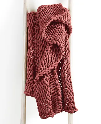 Oake Chunky Knit Throw, 50" x 60", Created for Macy's