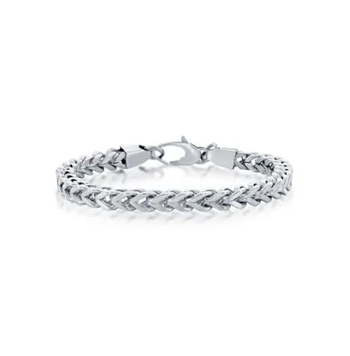 Metallo Stainless Steel Franco Chain Bracelet