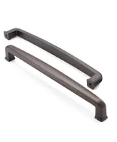 Cauldham 10 Pack Solid Kitchen Cabinet Handles (7-1/2" Hole Centers) - Drawer/Door Hardware - Style T765 - Oil Rubbed Bronze