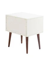 Ink+Ivy Jeremy 26" High Wood Leg Storage Nightstand