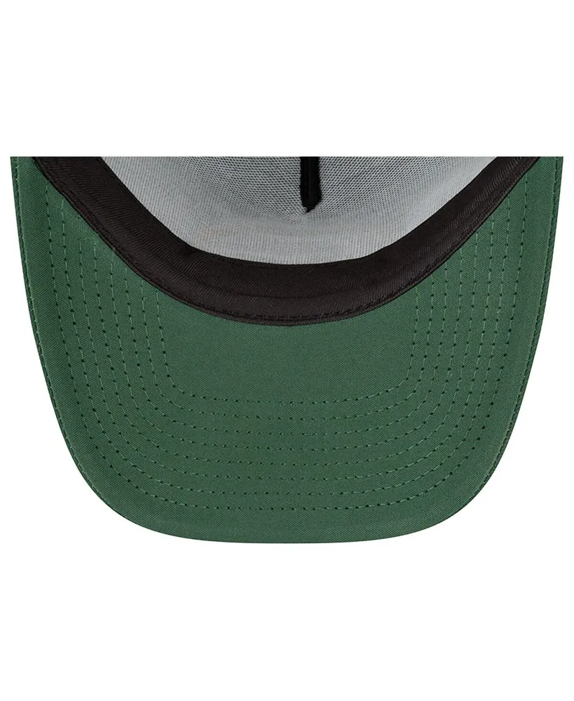 Men's New Era Green Green Bay Packers A-Frame Trucker 9FORTY Adjustable Hat