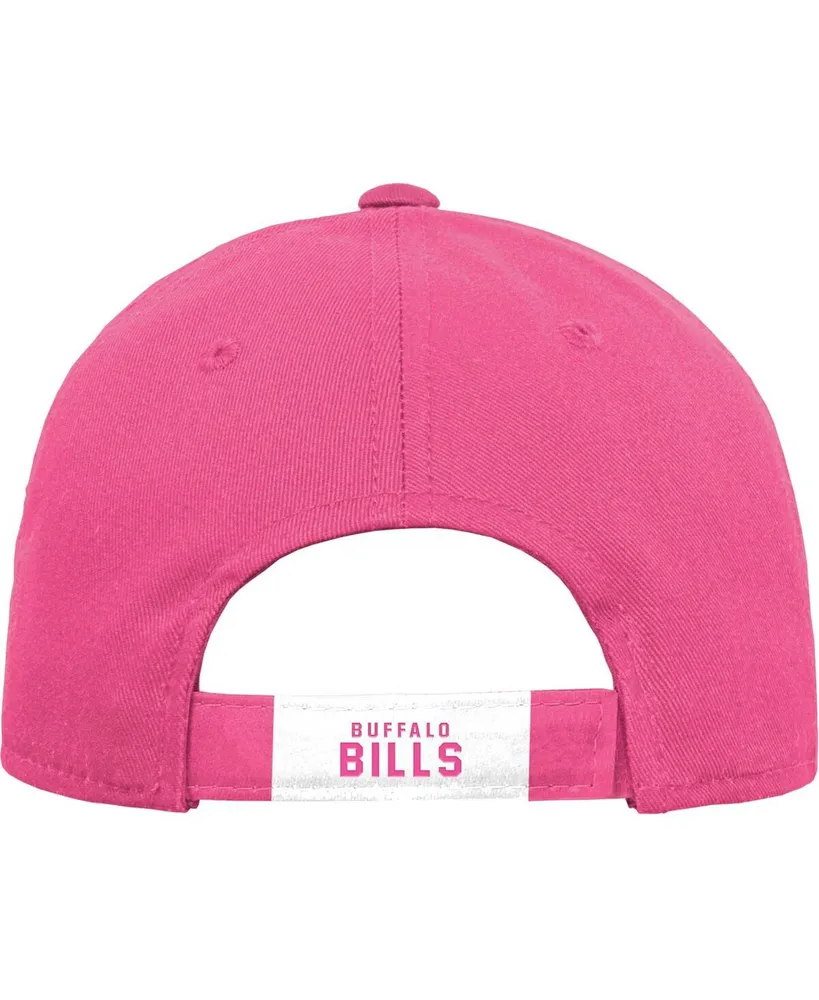 Big Girls Pink Buffalo Bills Adjustable Hat