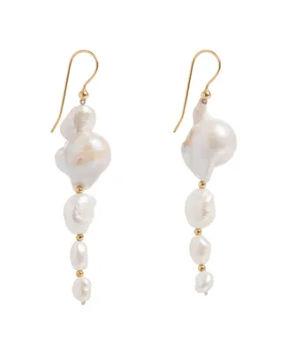 Large Baroque Pearl Drops Earings