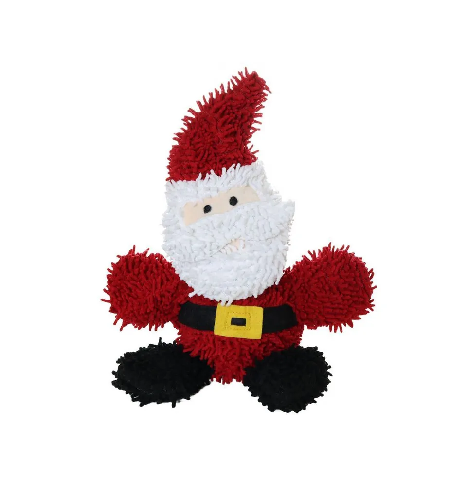 Mighty Microfiber Ball Med Santa, Christmas Dog Toy