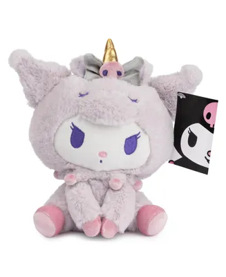 Hello Kitty Kuromi Unicorn Plush Toy, Premium Stuffed Animal, 6" - Multi