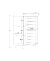 RiverRidge Home 36.63" Single Door Floor Cabinet with Side Shelves