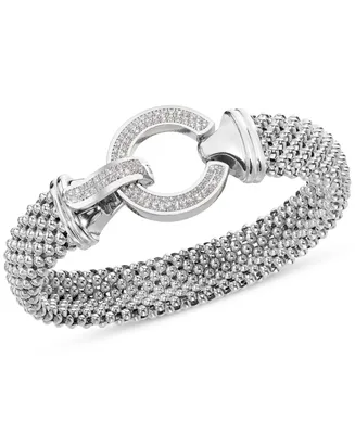 Diamond Circle Mesh Bangle Bracelet (5/8 ct. t.w.)