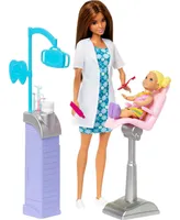 Barbie Careers Dentist Doll and Playset With Accessories, Barbie Toys