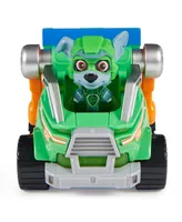 Paw Patrol- The Mighty Movie, Toy Garbage Truck Recycler with Rocky Mighty Pups Action Figure - Multi