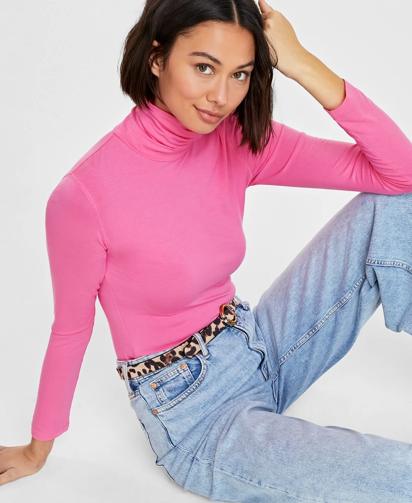On 34th Women's Modal Long Sleeve Turtleneck