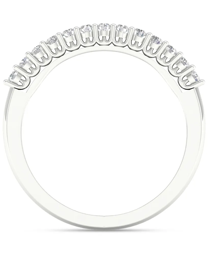 Diamond Double Row Anniversary Band (1/2 ct. t.w.) in 14k White Gold