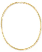 Cuban Link 24" Chain Necklace in 18k Gold-Plated Sterling Silver