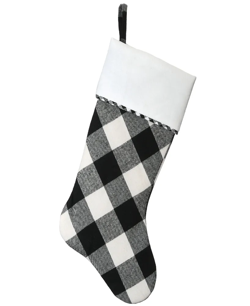 National Tree Company 19" General Store Collection Plaid Stocking