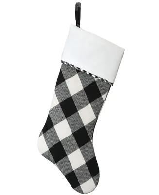 National Tree Company 19" General Store Collection Plaid Stocking