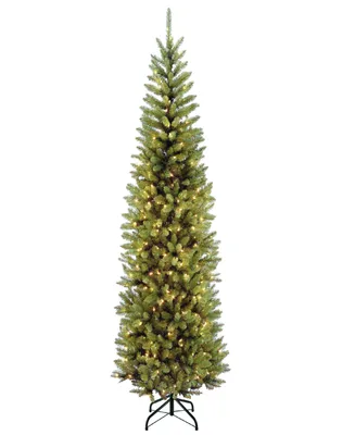 National Tree Company 7.5' Power Connect Kings Wood Fir Tree with Light Parade Led Lights