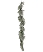 National Tree Company 7' Snowy Long Needle Plastic Garland