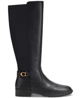 Coach Women's Faith Knee High Lug Sole Riding Boots