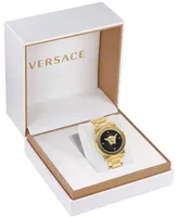 Versace Women's Swiss Medusa Deco Gold Ion Plated Stainless Steel Bracelet Watch 38mm