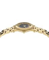 Versace Women's Swiss Greca Flourish Gold Ion Plated Stainless Steel Bracelet Watch 35mm