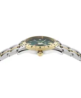 Versace Men's Swiss Greca Time Gmt Two-Tone Stainless Steel Bracelet Watch 41mm