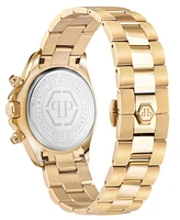 Philipp Plein Women's Chronograph Nobile Gold-Tone Stainless Steel Bracelet Watch 38mm