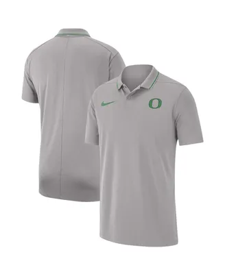 Men's Nike Gray Oregon Ducks 2023 Coaches Performance Polo Shirt