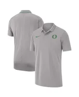 Men's Nike Gray Oregon Ducks 2023 Coaches Performance Polo Shirt