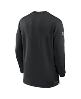 Men's Nike Black Jacksonville Jaguars 2023 Sideline Performance Long Sleeve Quarter-Zip Top