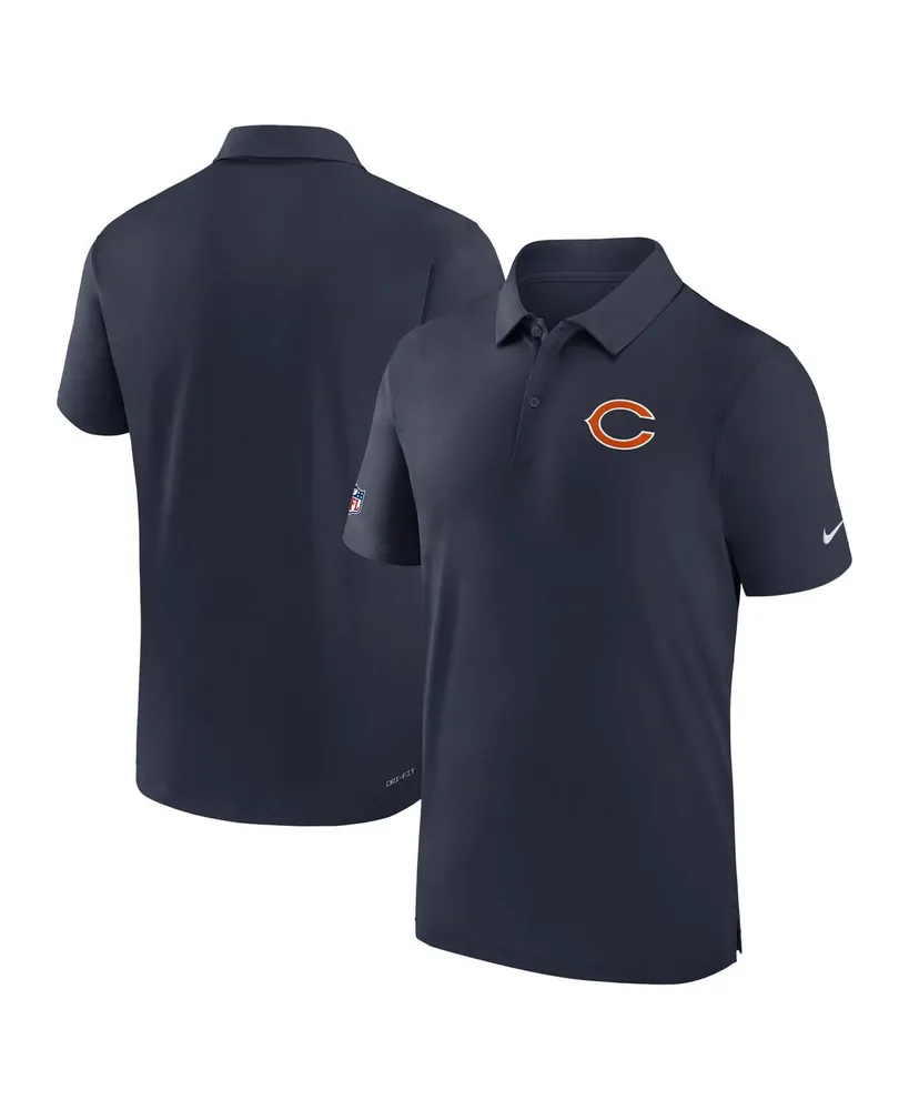 Men's Nike Navy Chicago Bears Sideline Coaches Performance Polo Shirt