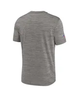 Men's Nike Heather Charcoal Seattle Seahawks Throwback Sideline Performance T-shirt