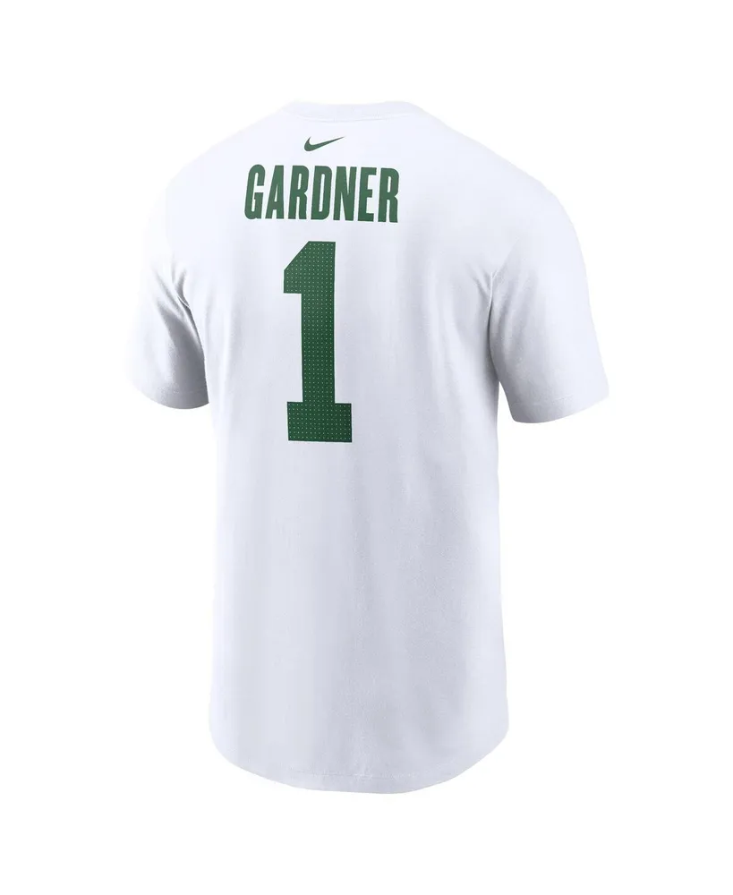 Men's Nike Ahmad Sauce Gardner White New York Jets Legacy Player Name and Number T-shirt