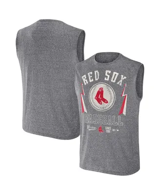 Men's Darius Rucker Collection by Fanatics Charcoal Boston Red Sox Muscle Tank Top