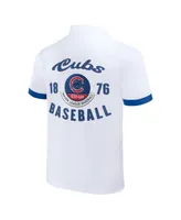 Men's Darius Rucker Collection by Fanatics White Chicago Cubs Bowling Button-Up Shirt