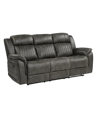 White Label Lola 84" Double reclining sofa