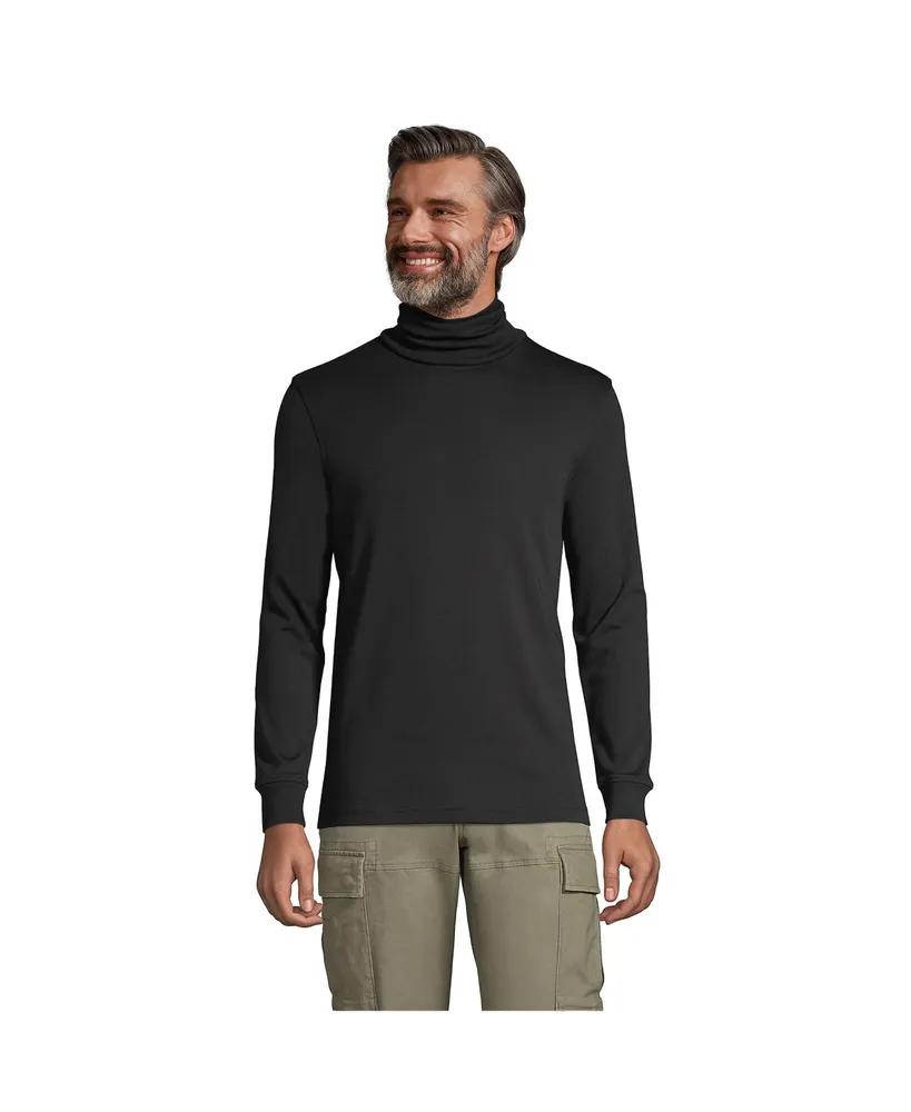 Lands' End Men's Super Soft Supima Turtleneck T-Shirt