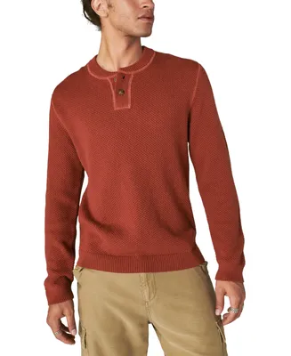 Lucky Brand Men's Cloud Soft Henley Sweater