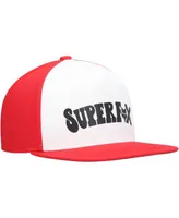 Big Boys and Girls Fox White, Red Super Trik Snapback Hat