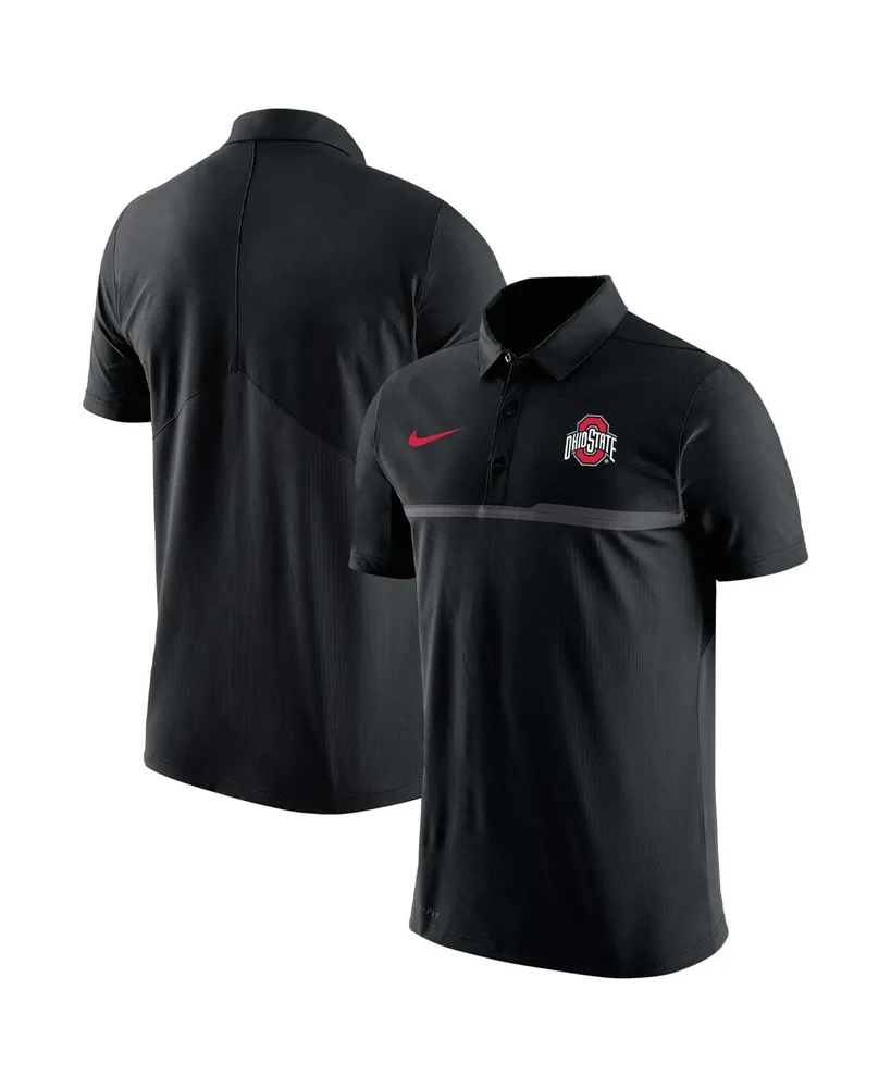 Men's Nike Black Ohio State Buckeyes Coaches Performance Polo Shirt